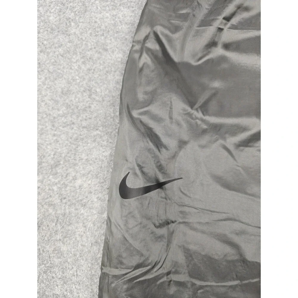 Nike Pants Mens XS Gray Woven Joggers Belted Elastic Waist Mesh Lined Pockets